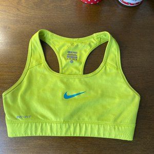 Nike Pro Combat Sports Bra Lime Green